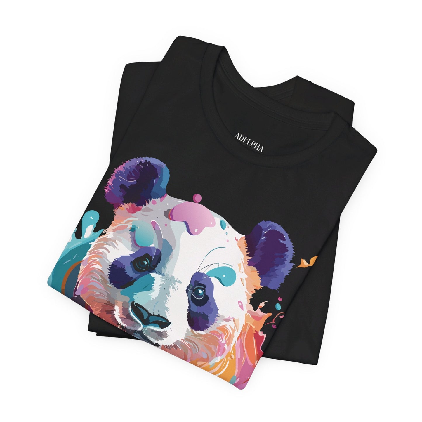 Panda Graphic Unisex 100 Cotton Vintage Art with Animal T-Shirt 12