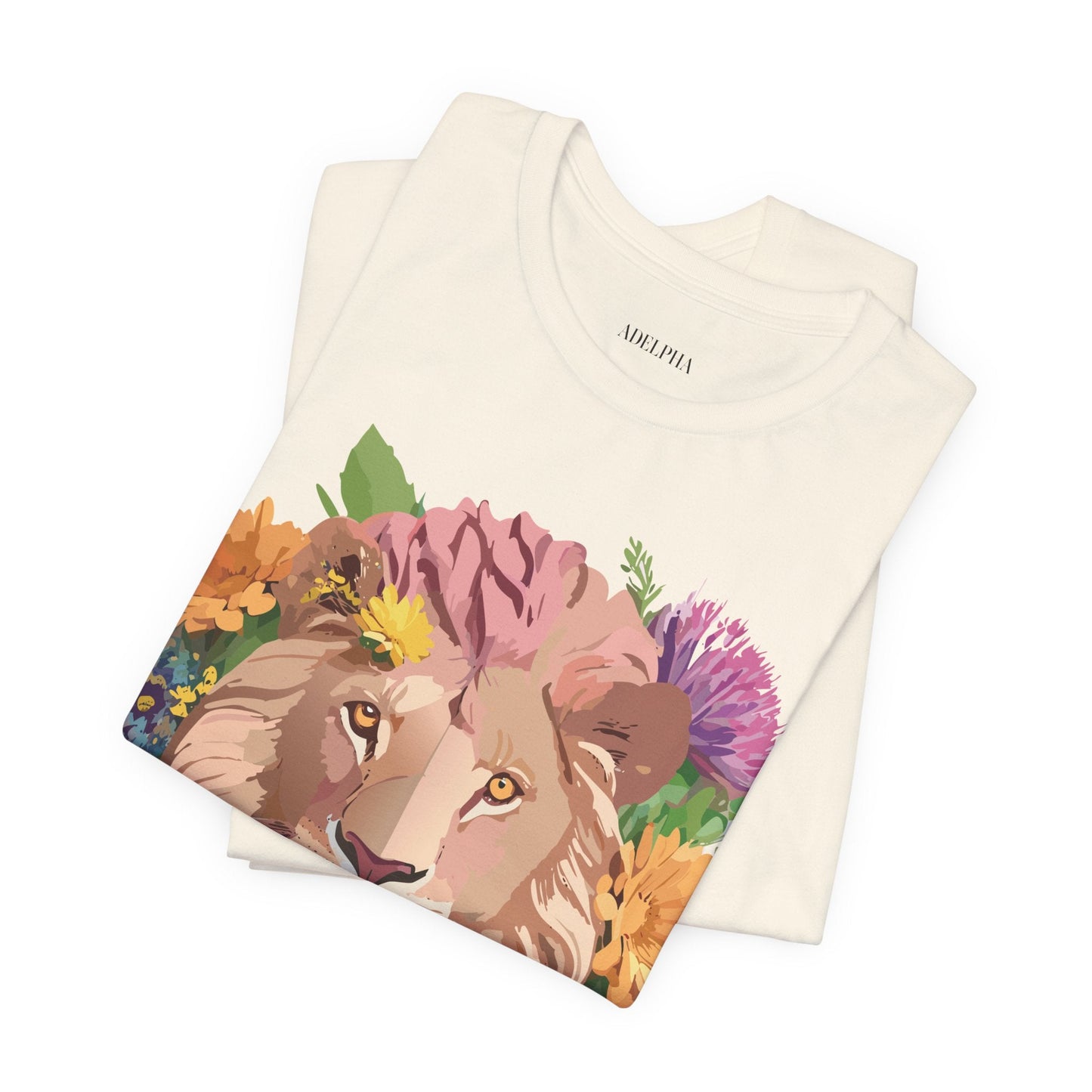 Lion Graphic Tee Unisex Jersey Short Sleeve Art Design Premium Vintage Inspired By Adelpha