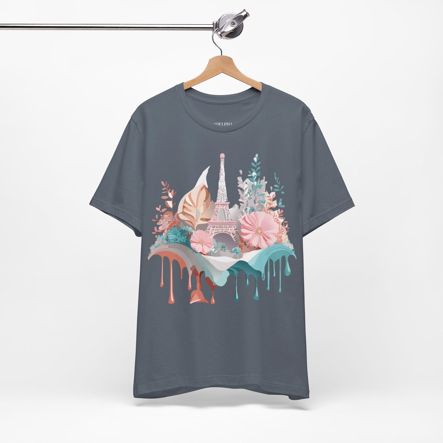 Unisex Paris Graphic T Shirt By Adelpha Vintage Inspired Art Tee Short Sleeve Casual Wear