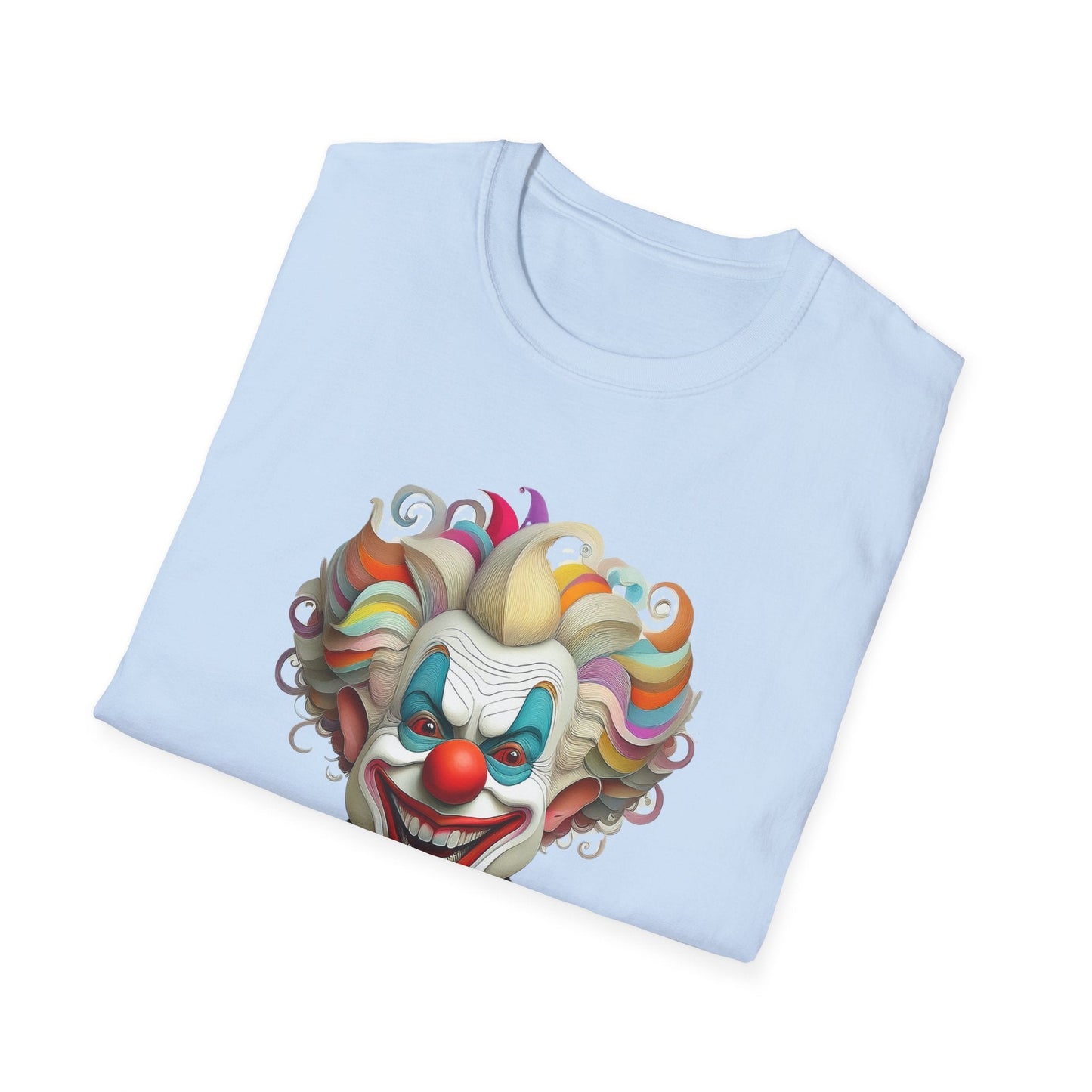Clown Shirt Unisex T Shirt With Funny Man Circus Motif And Scary Man Design Graphic Print