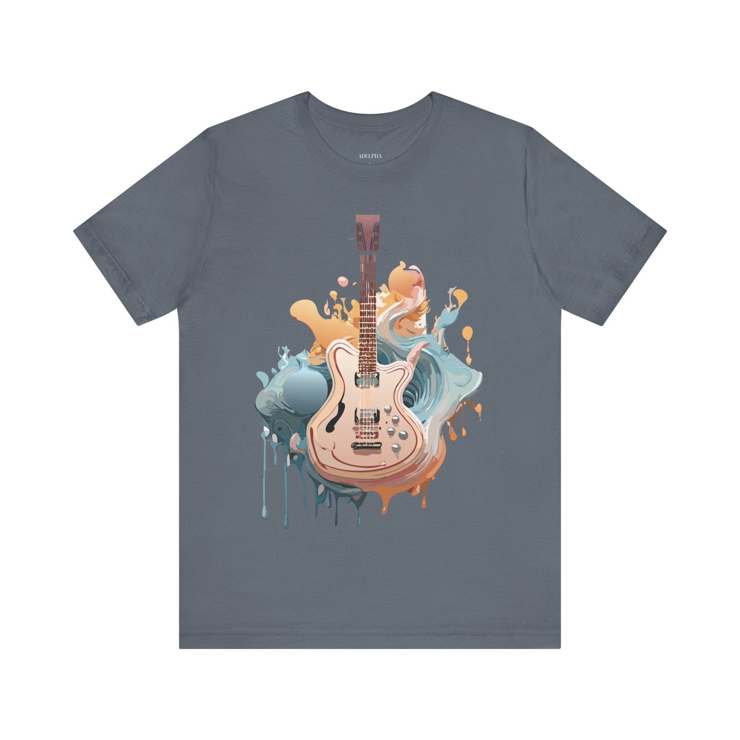 Adelpha Vintage Inspired Graphic Tee Unisex Jersey Short Sleeve Music Design Collectible