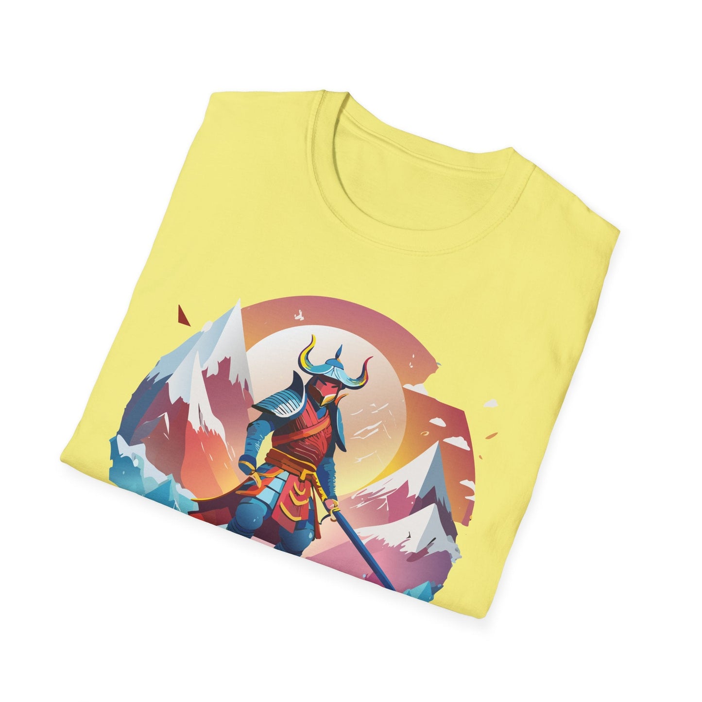 Samurai Style T Shirt Unisex Softstyle 64000 100 Percent Ring Spun Cotton Comfortable Tee