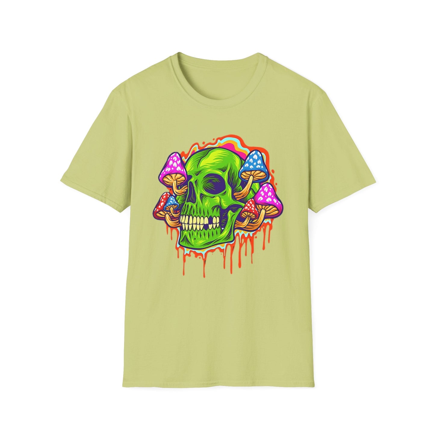Skull Tee Shirt Unisex Skeleton Shirt With Skull Design Gildan Softstyle 64000 Cotton Tee