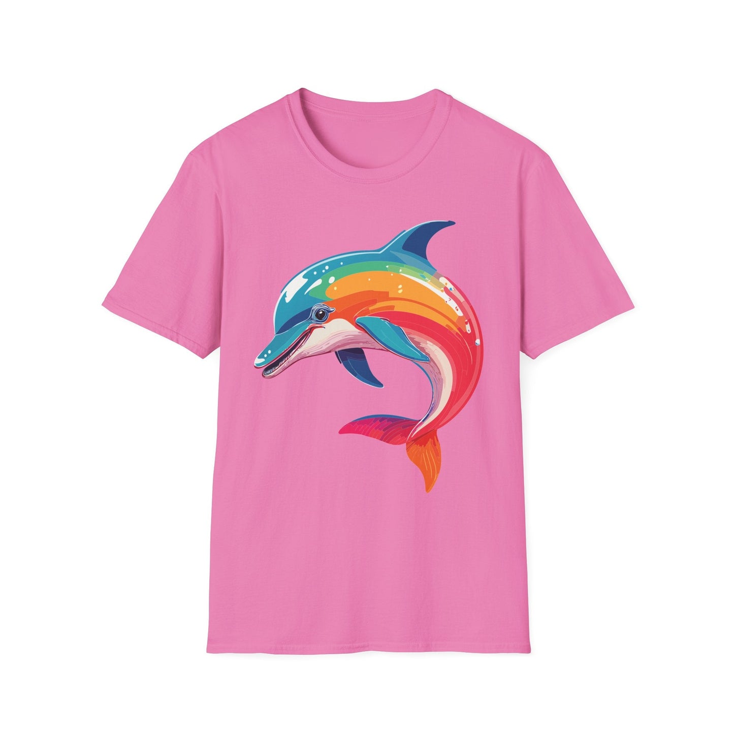 Dolphin Shirt For Unisex 100 Percent Ring Spun Cotton Gildan Softstyle 64000 Short Sleeve Tee