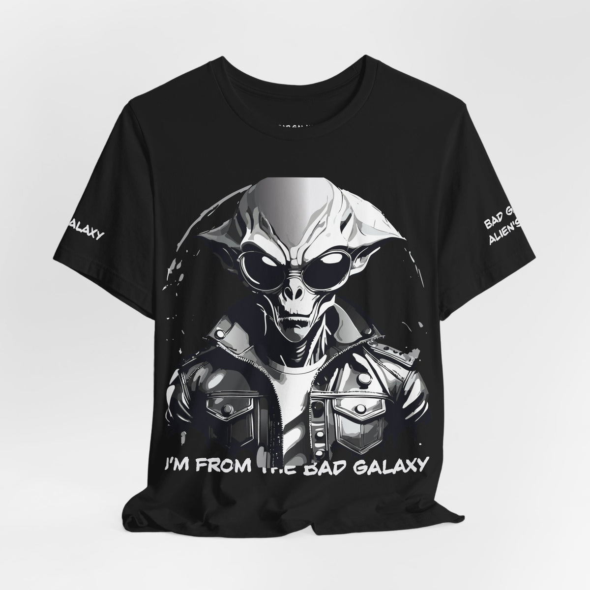 Alien Graphic Unisex Cotton Bella+Canvas Tee with Art Design b82