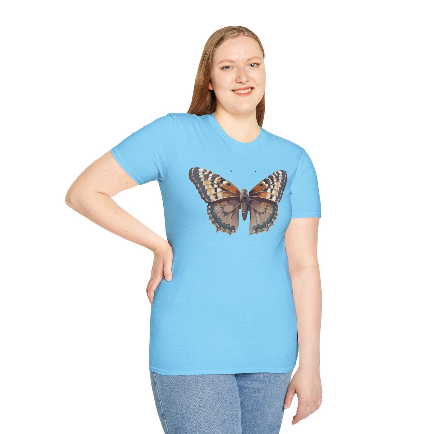 Monarch Butterfly Shirt Unisex T Shirt Design Gildan Softstyle 64000 100 Percent Ring Spun Cotton