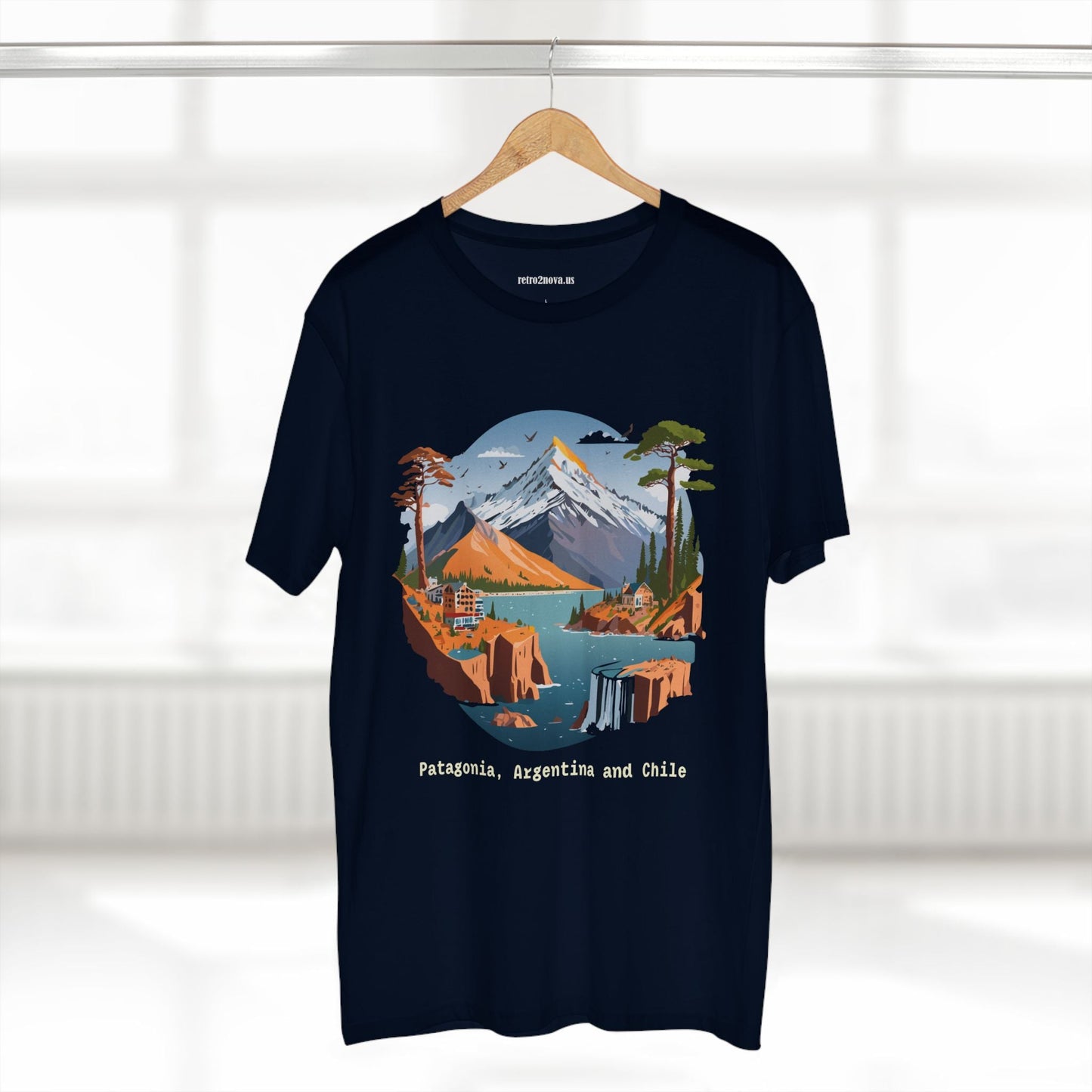 Travel Shirt Unisex Premium Cotton Tee With Original Art Design Retro2Nova TT69 Edition