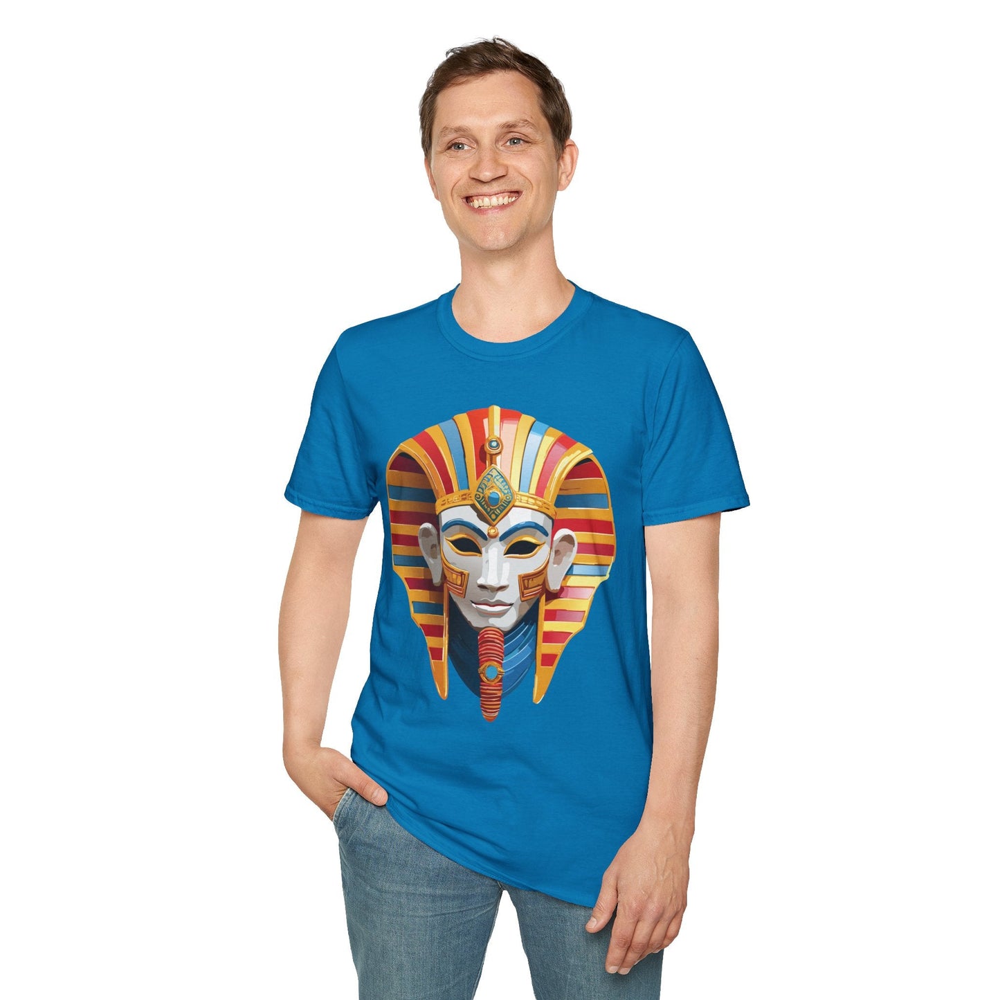Mask Graphic Unisex Cotton Masquerade Design Artwork Tee 18