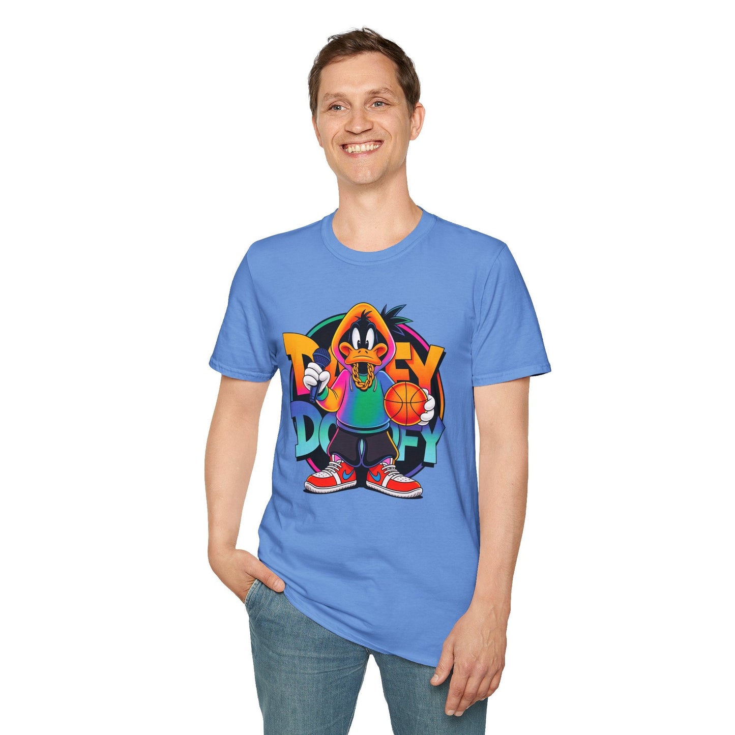 Funny Cartoon Animals T Shirt With Animation Print Unisex Softstyle Graphic Cotton Tee