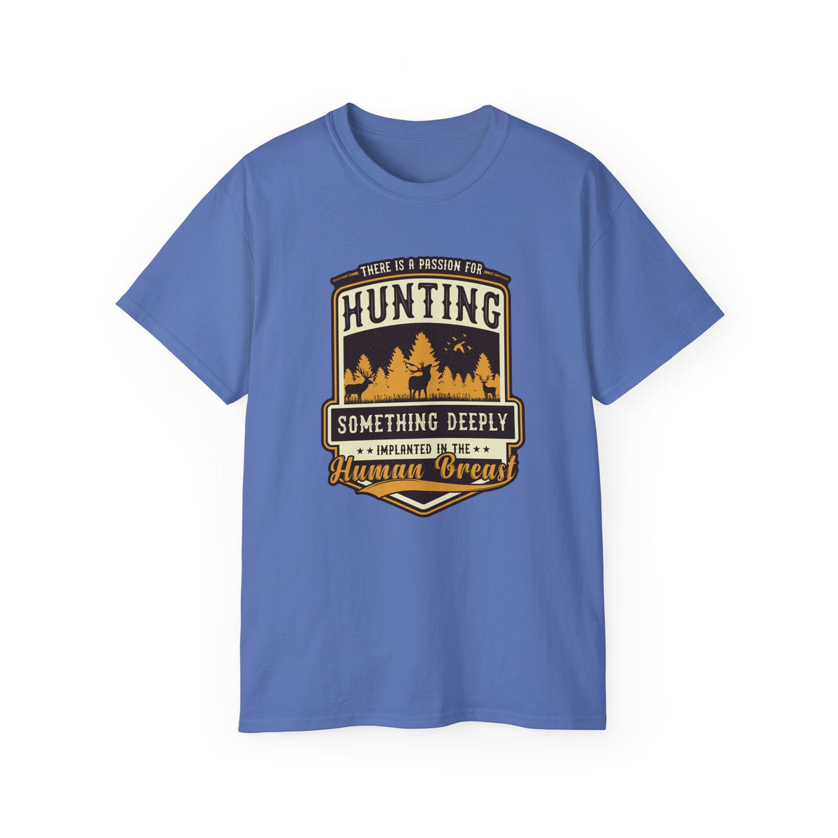 Hunting Badge Graphic Tee | Forest Trees Camper Outdoors