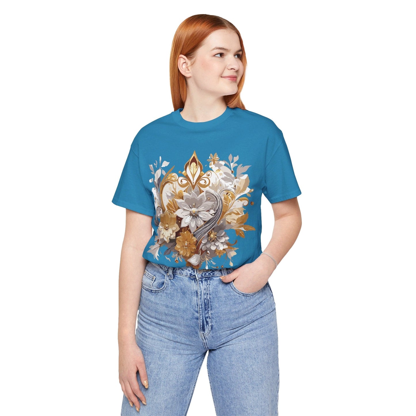 Jewelry Graphic Unisex 100 Cotton Vintage Treasure Art T-Shirt 7