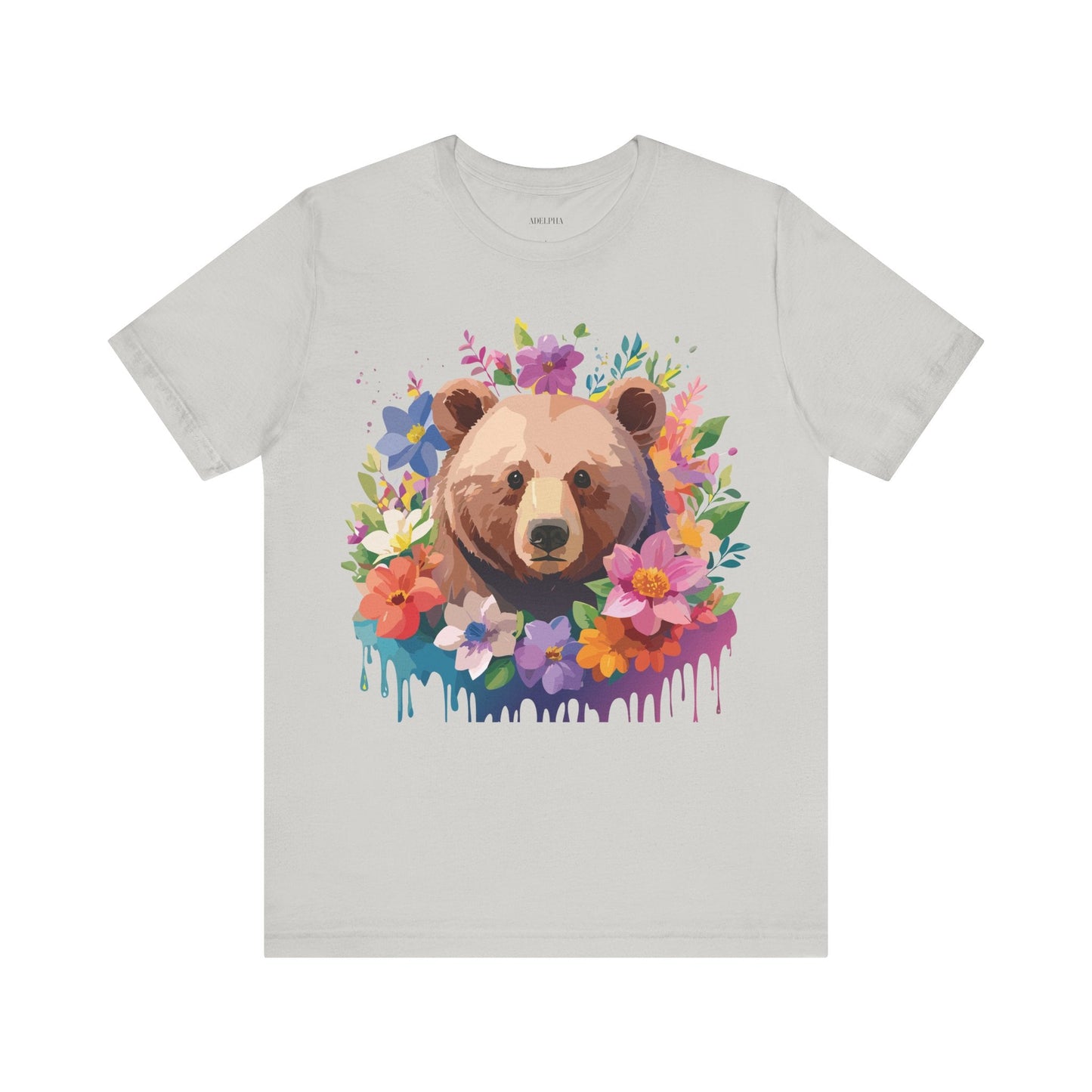 Bear Graphic Tee Adelpha Unisex Vintage Inspired Short Sleeve Shirt