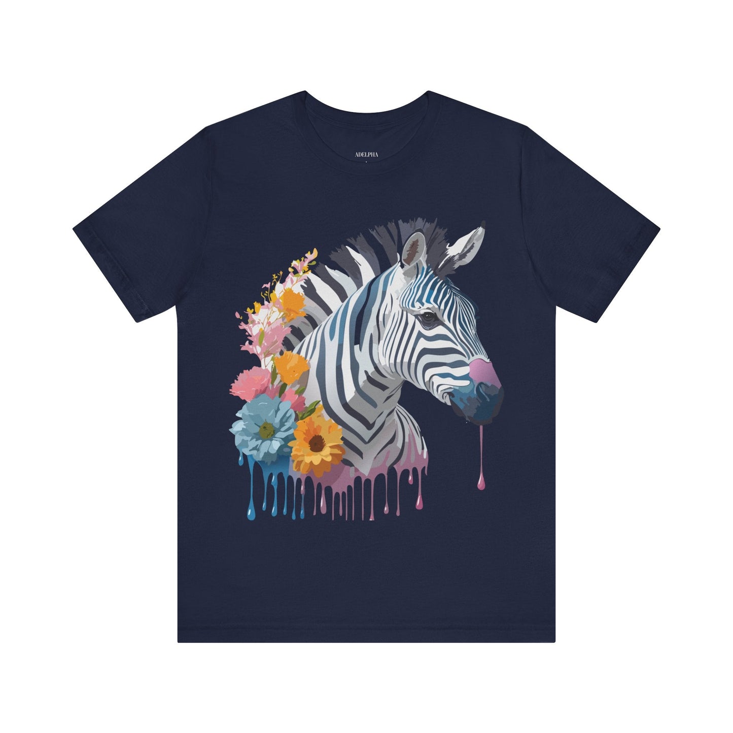 Adelpha Zebra Graphic T Shirt Unisex Vintage Inspired Art Short Sleeve Premium Soft Cotton
