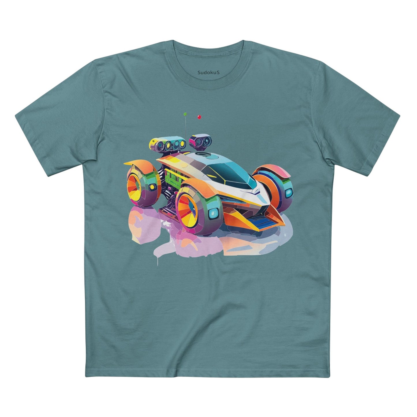 Car Graphic Unisex 100 Cotton Staple Tee 26