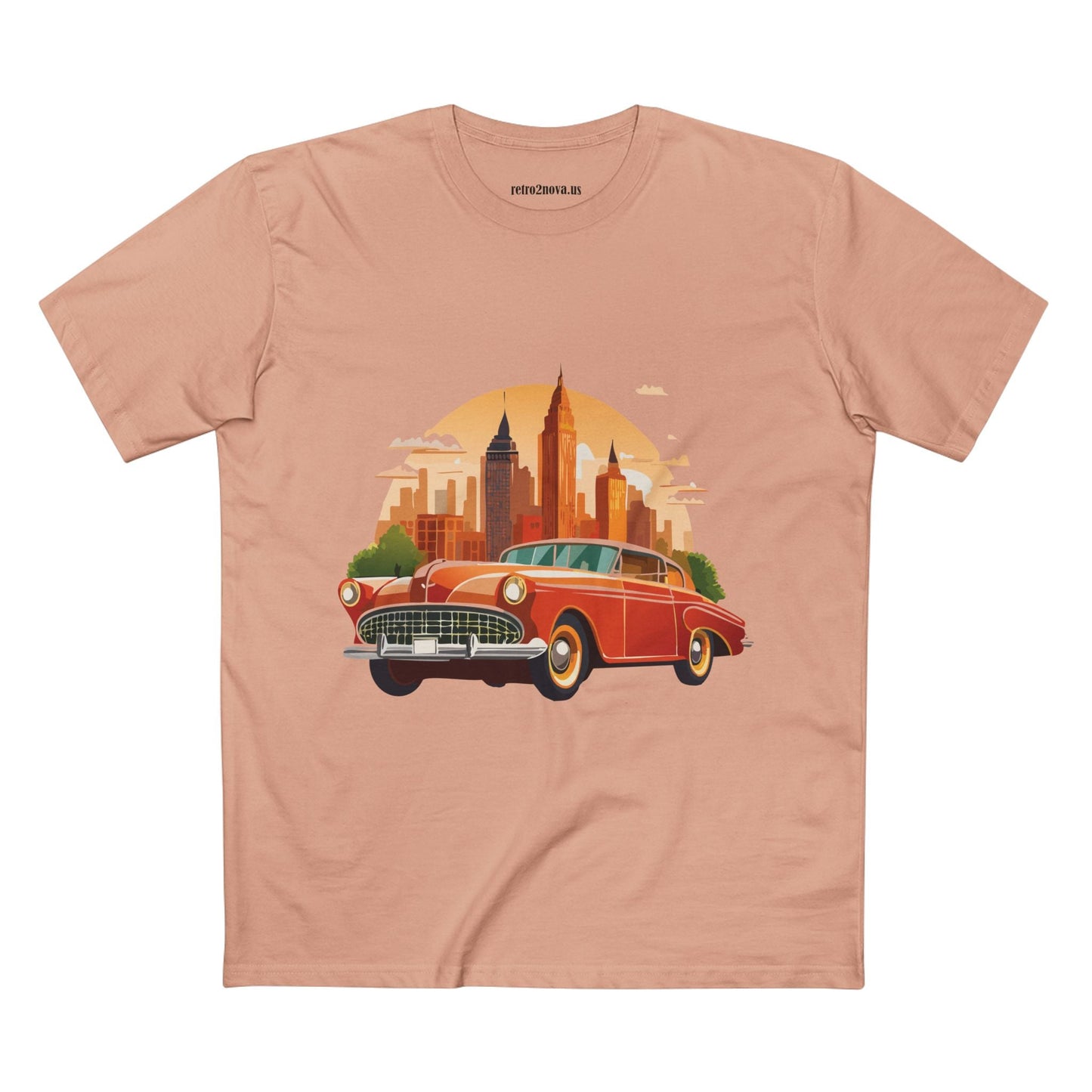 Retro Car Shirts Vintage Car Shirts RC1 Unisex Premium Cotton Tee With Original Art Design