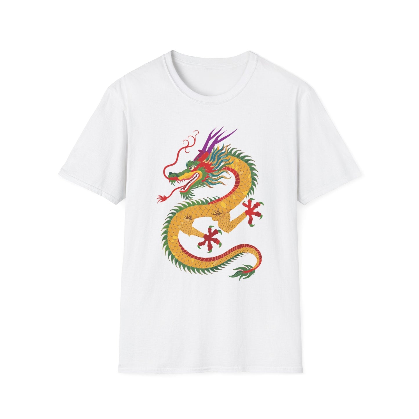 Dragon T Shirt Unisex Dragon Shirt Animal Design Softstyle Ring Spun Cotton Tee Comfort
