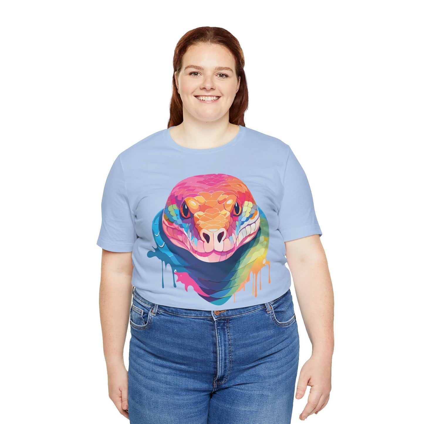 Unisex Animal Shirt With Art Design Wild Animals Graphic Print Casual Short Sleeve Tee