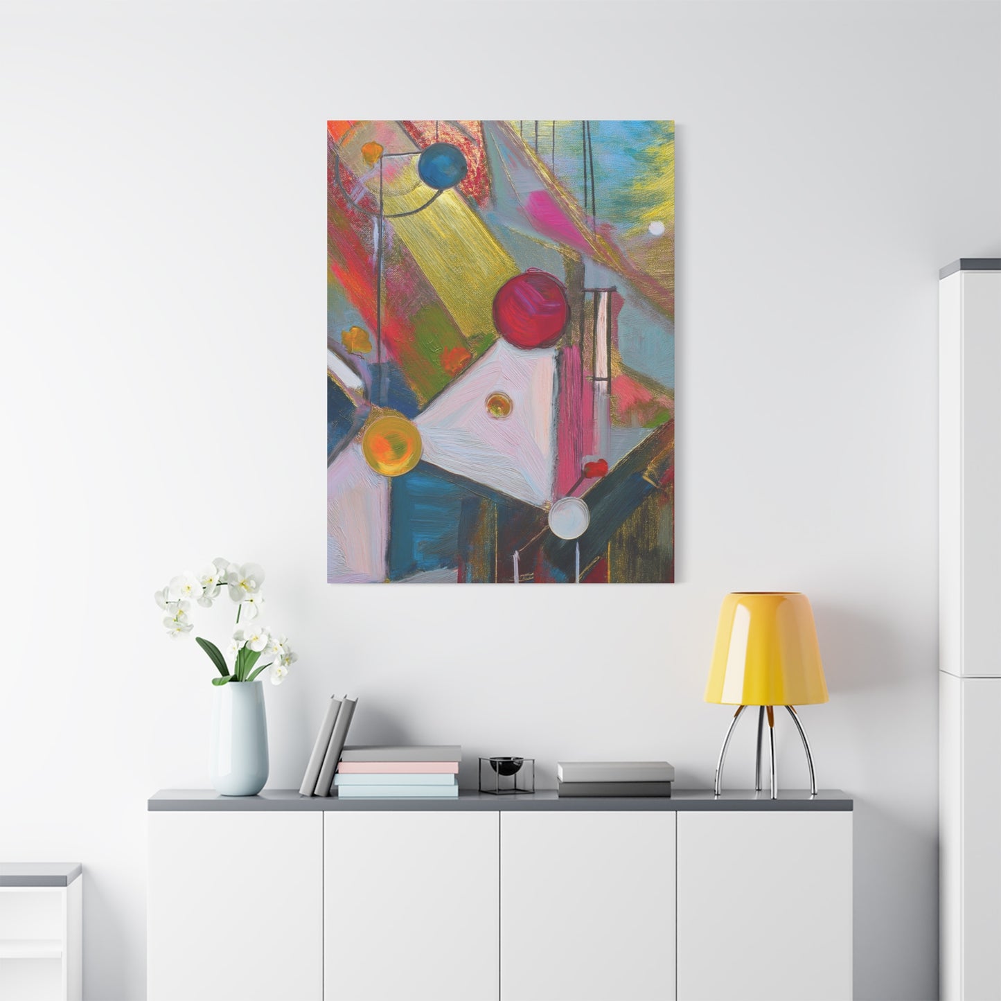 Abstract Oil Painting Print Canvas 20x24,20x30,24x30 24x32,24x36,30x40 32x48,36x48,40x60 Pine-Wood Inner Frame ABS-167