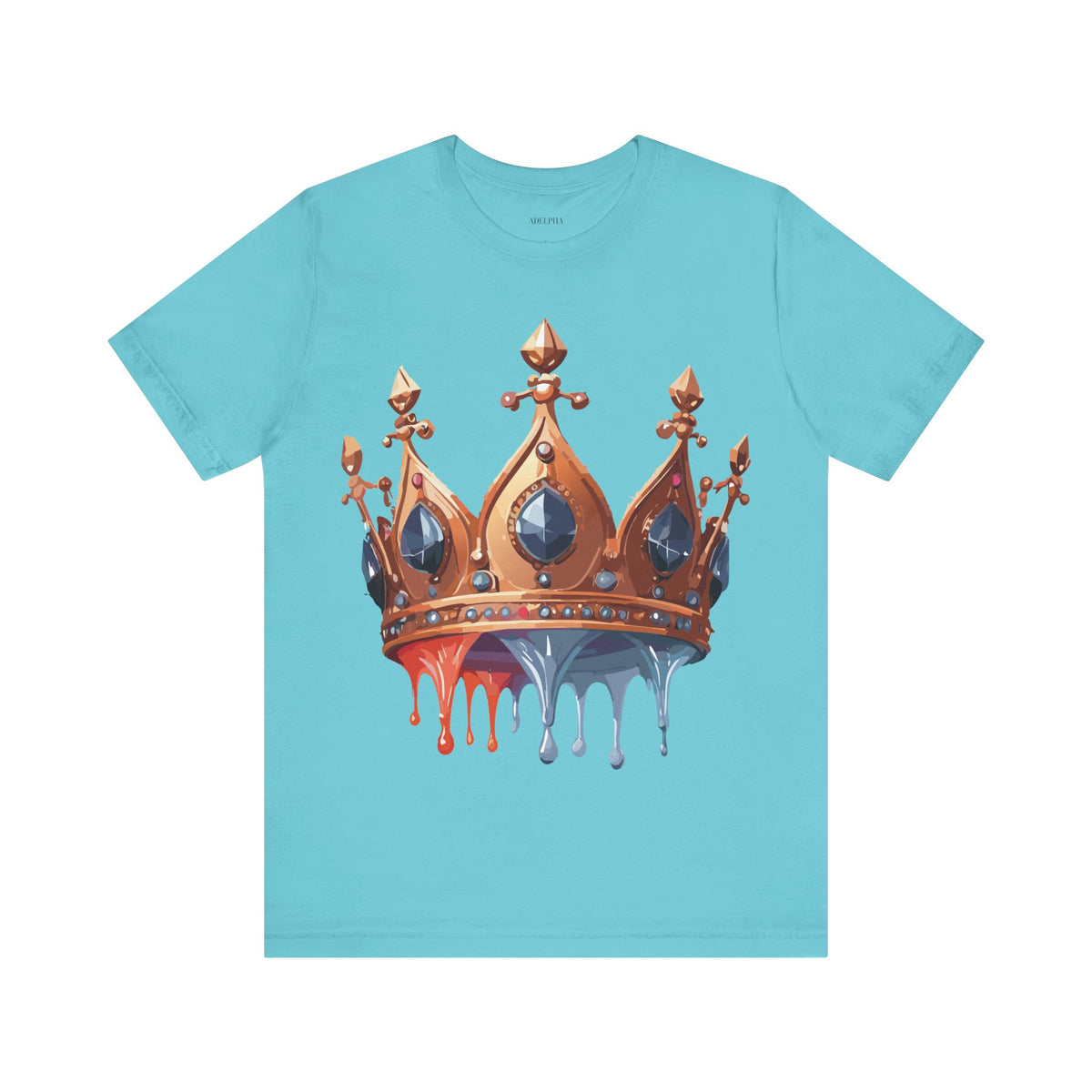 Crown Graphic Unisex Cotton Bella+Canvas Tee with Art Design m17