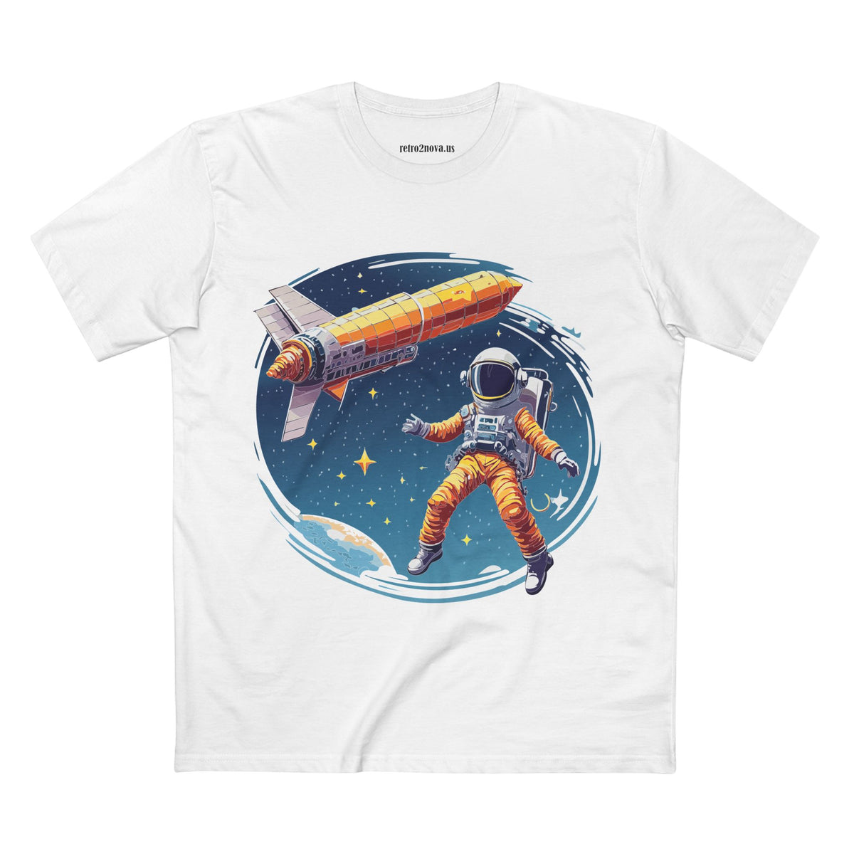 Cosmos Astronaut Graphic Tee Staple Unisex 100 Cotton Tee Shirt - CS-40