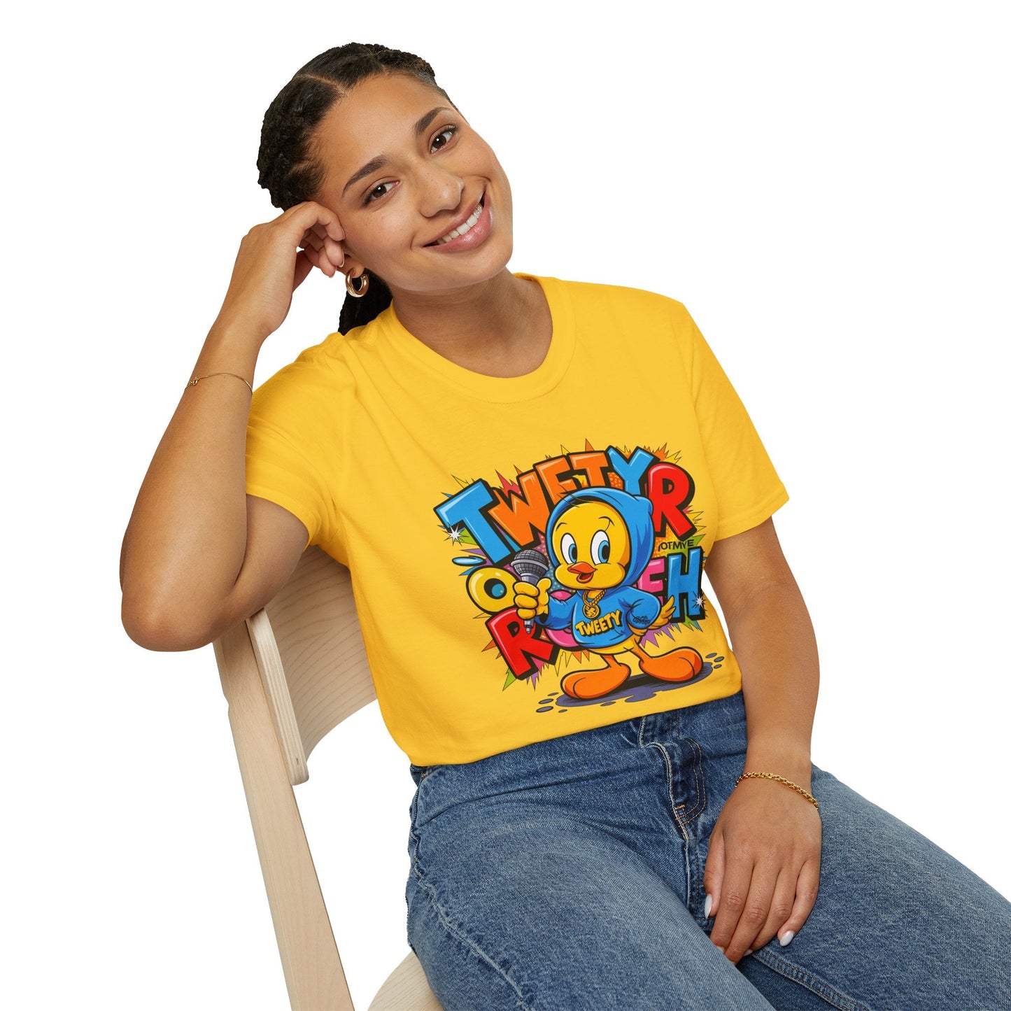 Cartoon T Shirt With Animation Funny Animals Tee Unisex Gildan Softstyle 64000 Pro