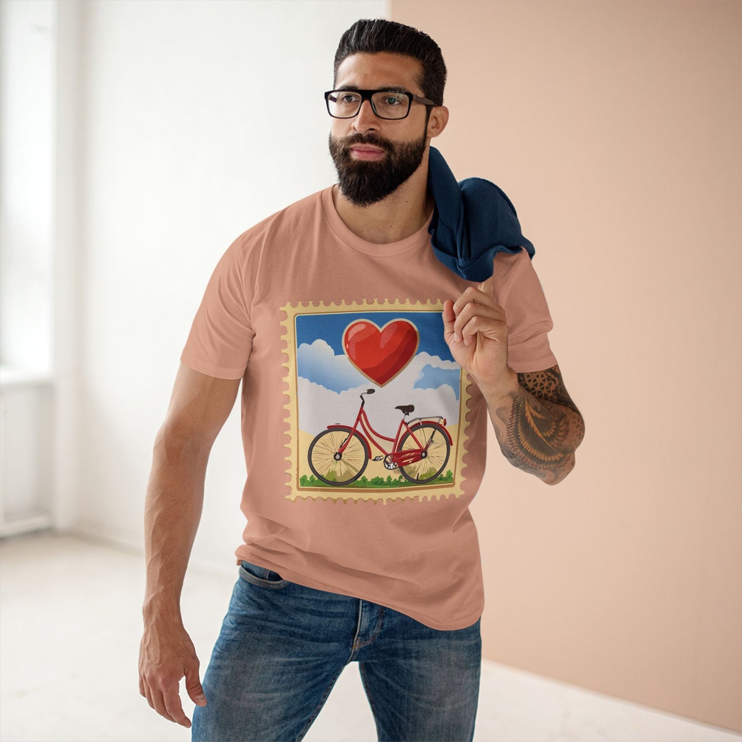 Stamp Shirt Postage Stamp Shirt Unisex Premium Cotton Tee With Original Art Design Retro2Nova