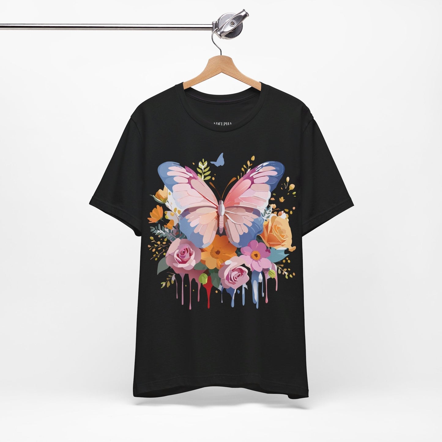 Butterfly Graphic Tee Unisex Short Sleeve Jersey Shirt By Adelpha