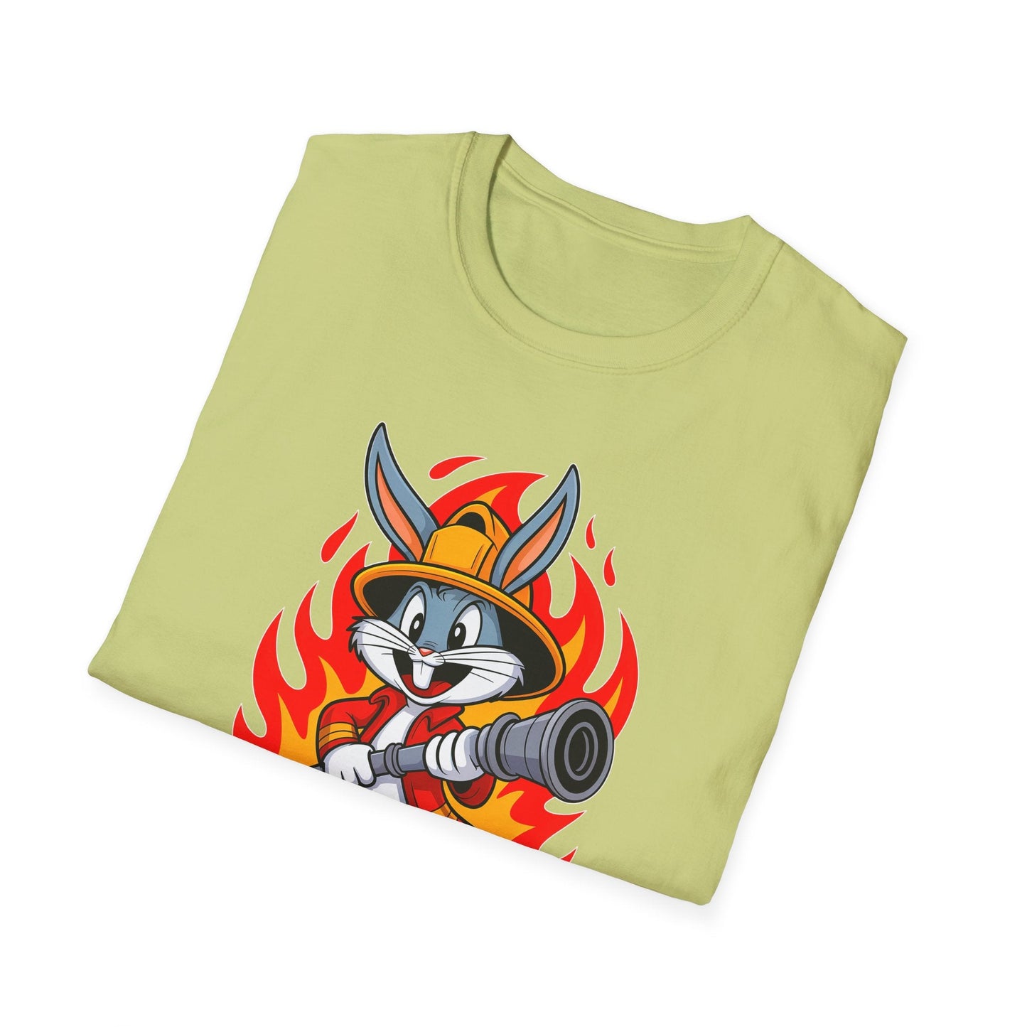Bugs Bunny T Shirt Unisex Cartoon Graphic Tee 100 Percent Ring Spun Cotton Softstyle