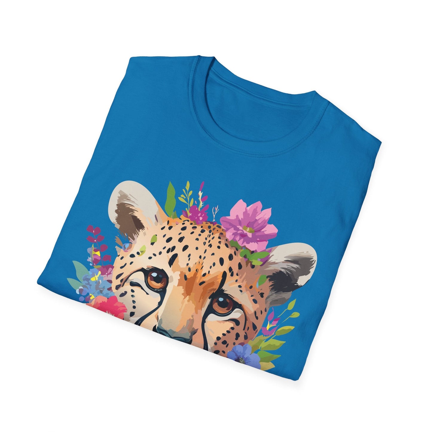 Cheetah Print Unisex Softstyle T Shirt Gildan 64000 Tee For Everyday Comfort
