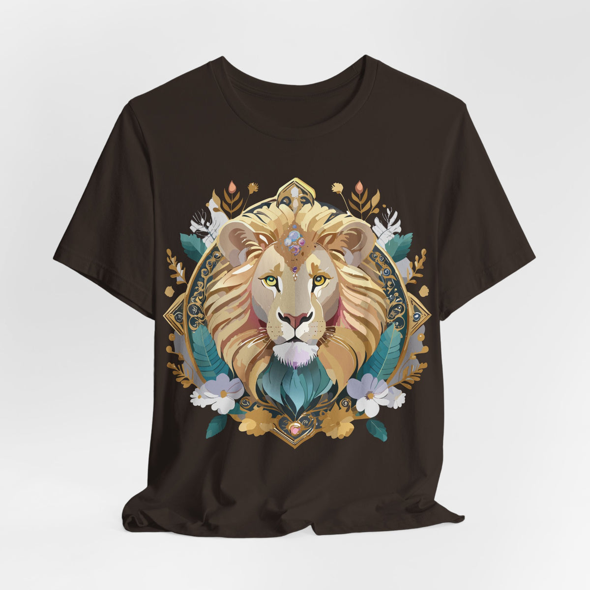 Medallion Graphic Unisex Cotton Bella+Canvas Tee with Art Design d69