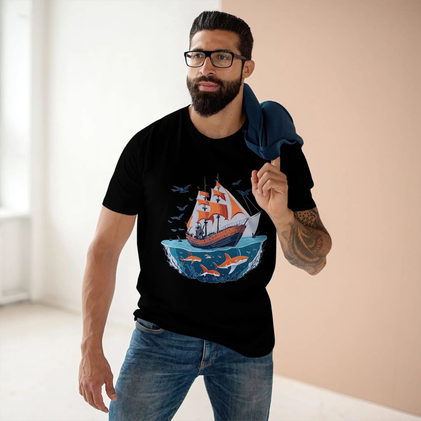 Ocean Coast Graphic Unisex 100 Cotton Staple Tee 24
