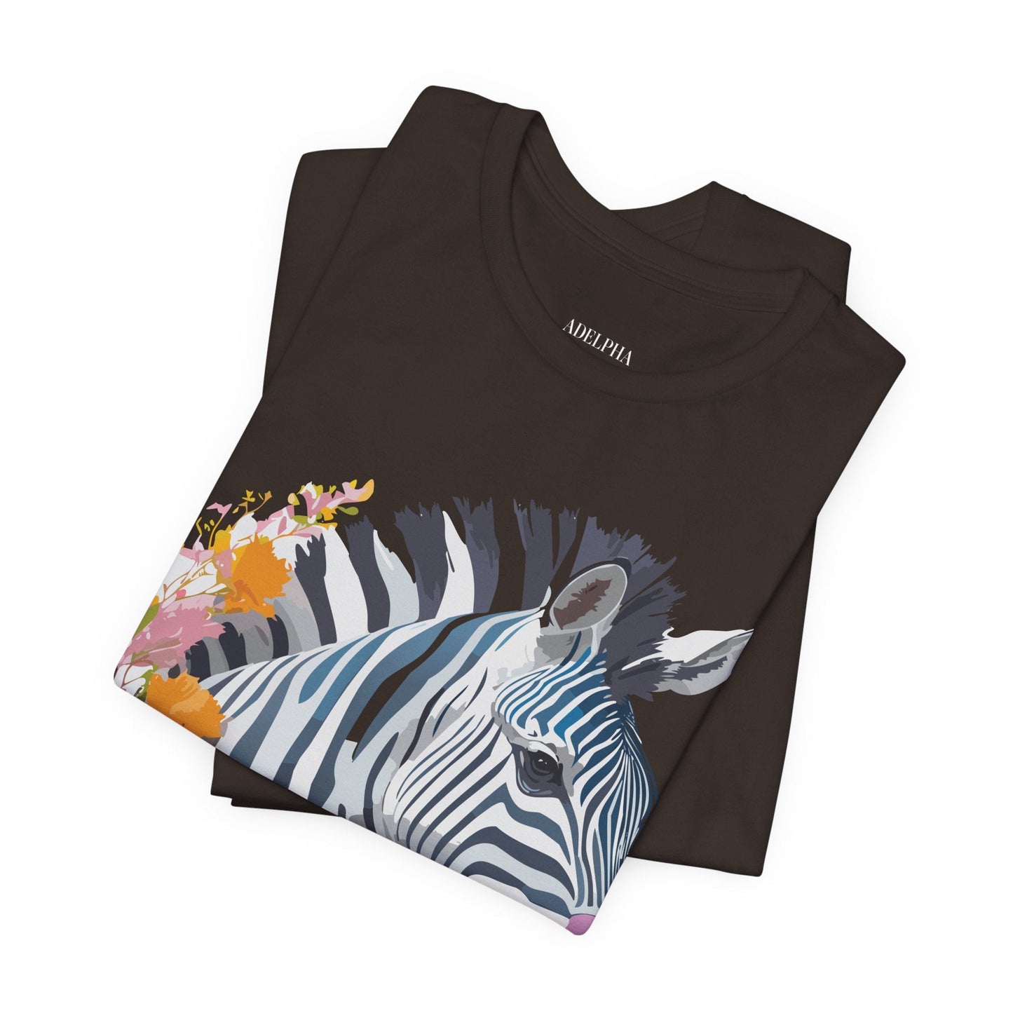 Adelpha Zebra Graphic T Shirt Unisex Vintage Inspired Art Short Sleeve Premium Soft Cotton