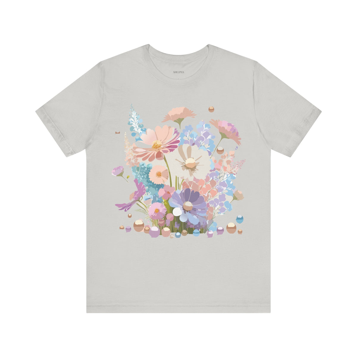 Floral Graphic Tee Shirt - Bella+Canvas Unisex 100 Cotton 23