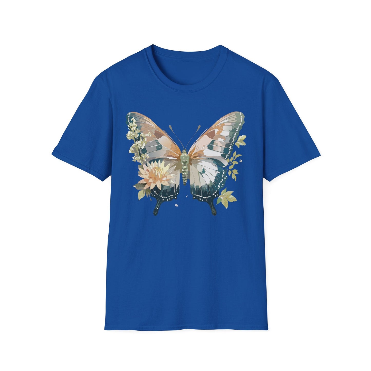 Unisex Butterfly Shirt Monarch Butterfly Tee Softstyle Gildan 64000 100 Cotton Breathable