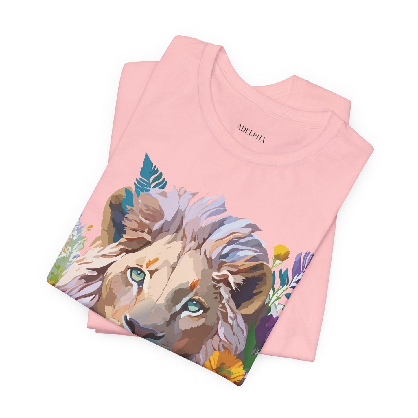 Lion Graphic Unisex 100 Cotton Vintage Animal Artwork Tee 3