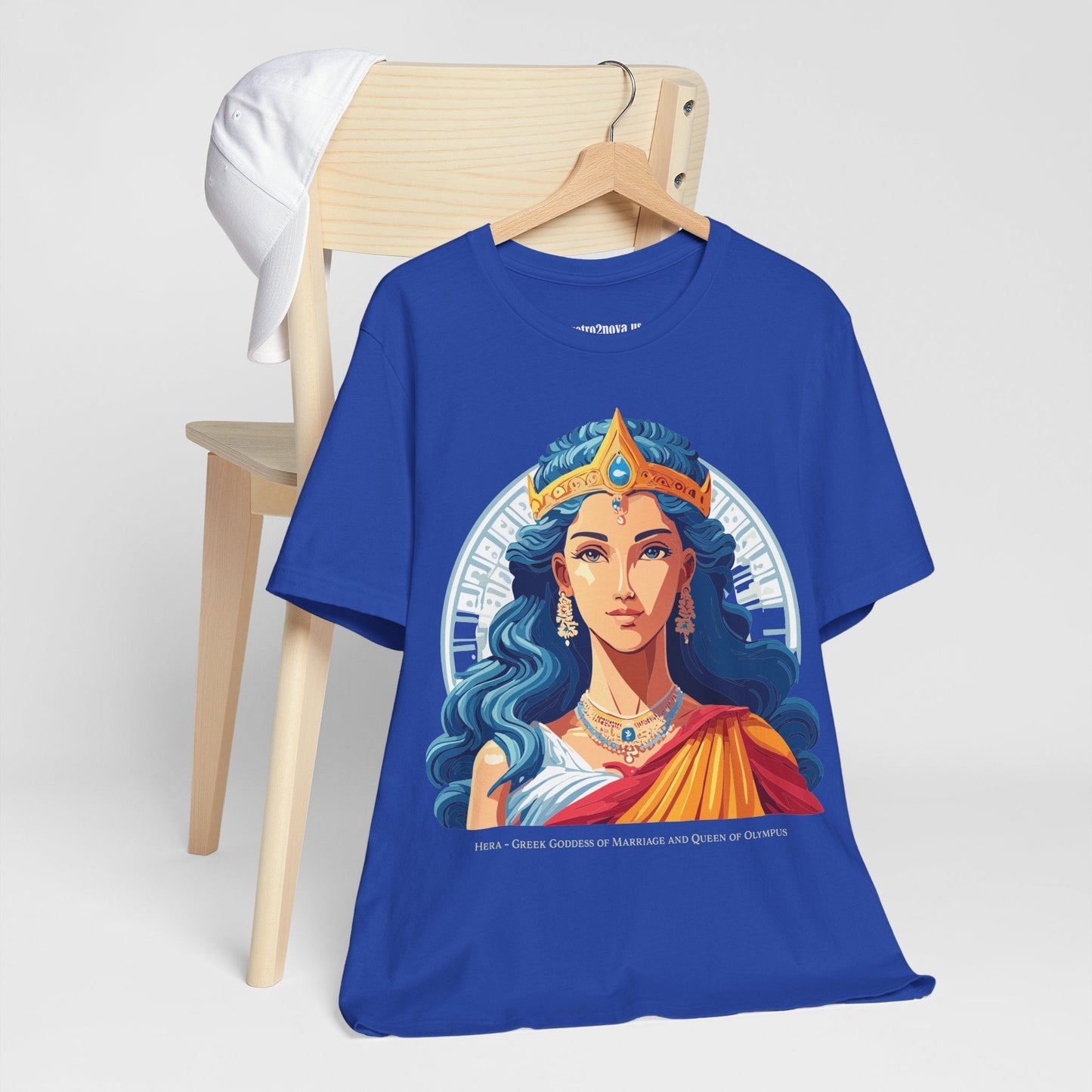 Hera Goddess Shirt Unisex Graphic Cotton Tee With Original Retro2Nova Artwork Soft Vintage Inspired