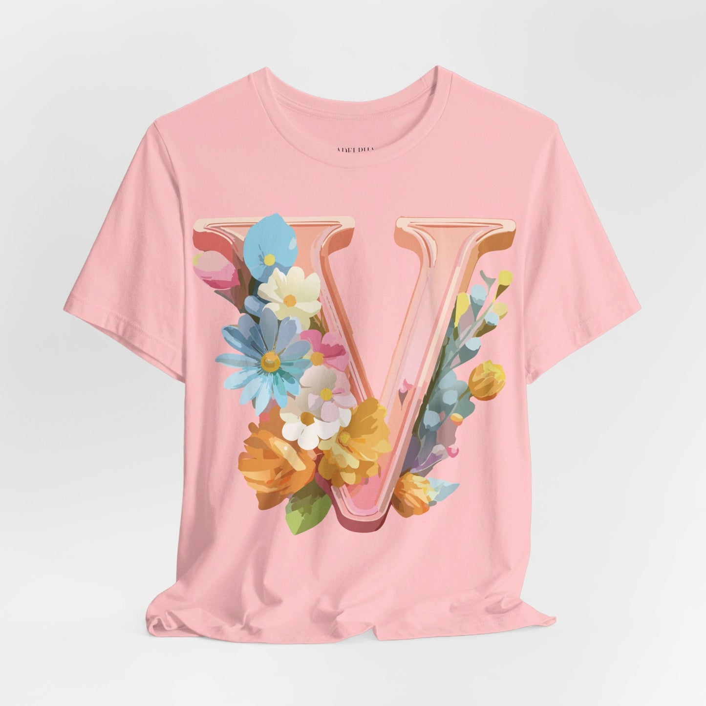 Letter V Shirt Unisex Graphic Tee With Vintage Inspired Artwork From Adelpha Official Edition
