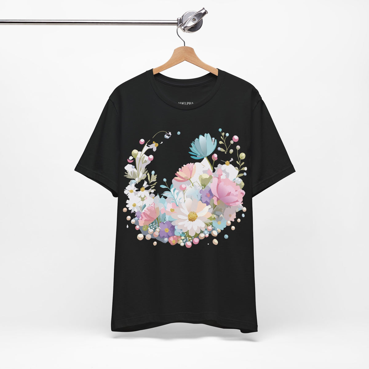 Floral Graphic Tee Shirt - Bella+Canvas Unisex 100 Cotton 22