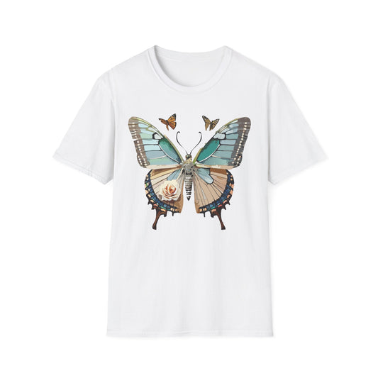 Butterfly Shirt Unisex T Shirt Monarch Print Softstyle Premium Gildan 64000 Cotton Tee