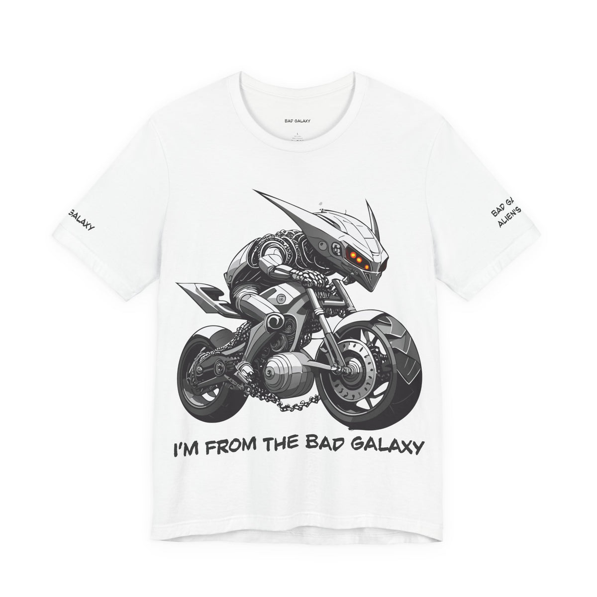 Alien Graphic Unisex Cotton Bella+Canvas Tee with Art Design b57