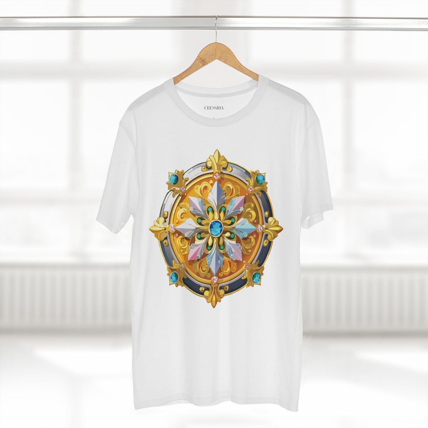 Medallion Graphic T-Shirt Unisex 100 Cotton With Gold Art Design Medal Tee 9