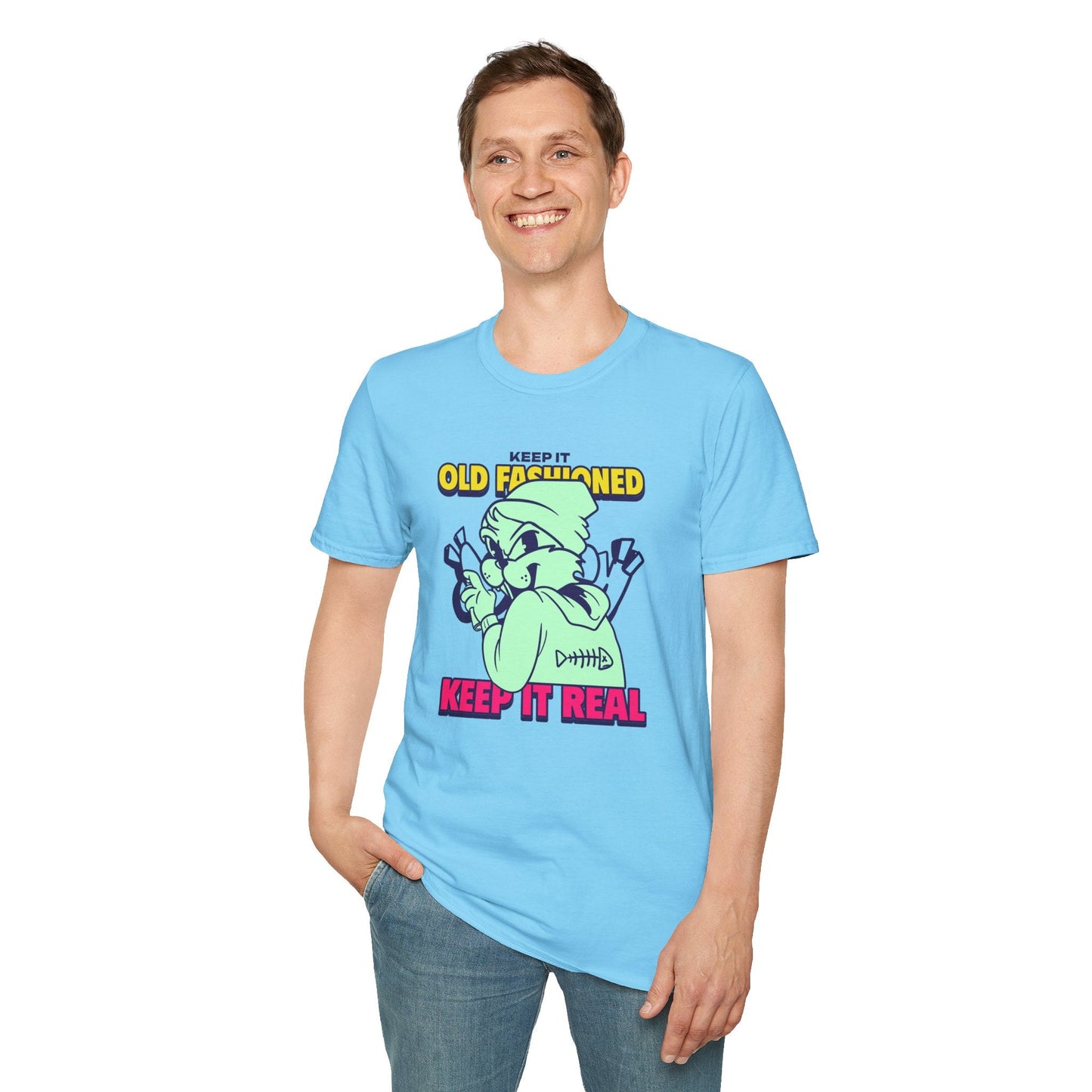 Funny Animals Tees Unisex T Shirt Gildan Softstyle 64000 100 Percent Ring Spun Cotton