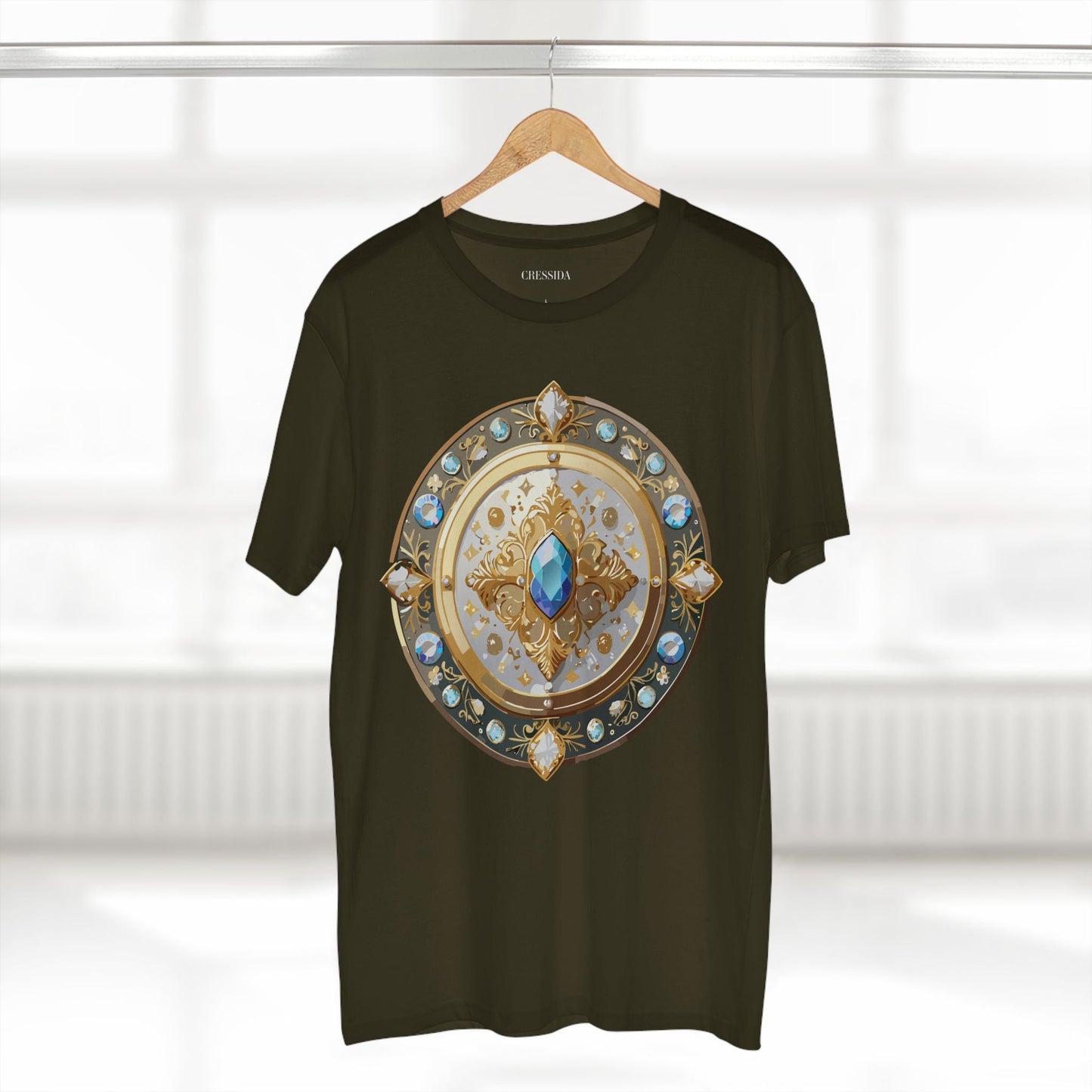 Medallion Graphic T-Shirt Unisex 100 Cotton With Gold Art Design Medal Tee 18
