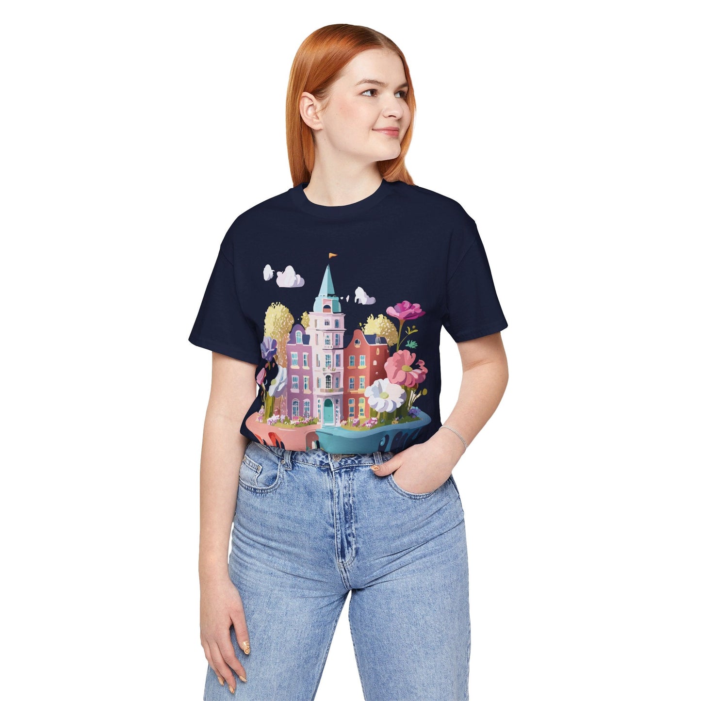 Amsterdam Tourist Shirt Unisex Graphic Tee Vintage Inspired Artwork Art Design By Adelpha