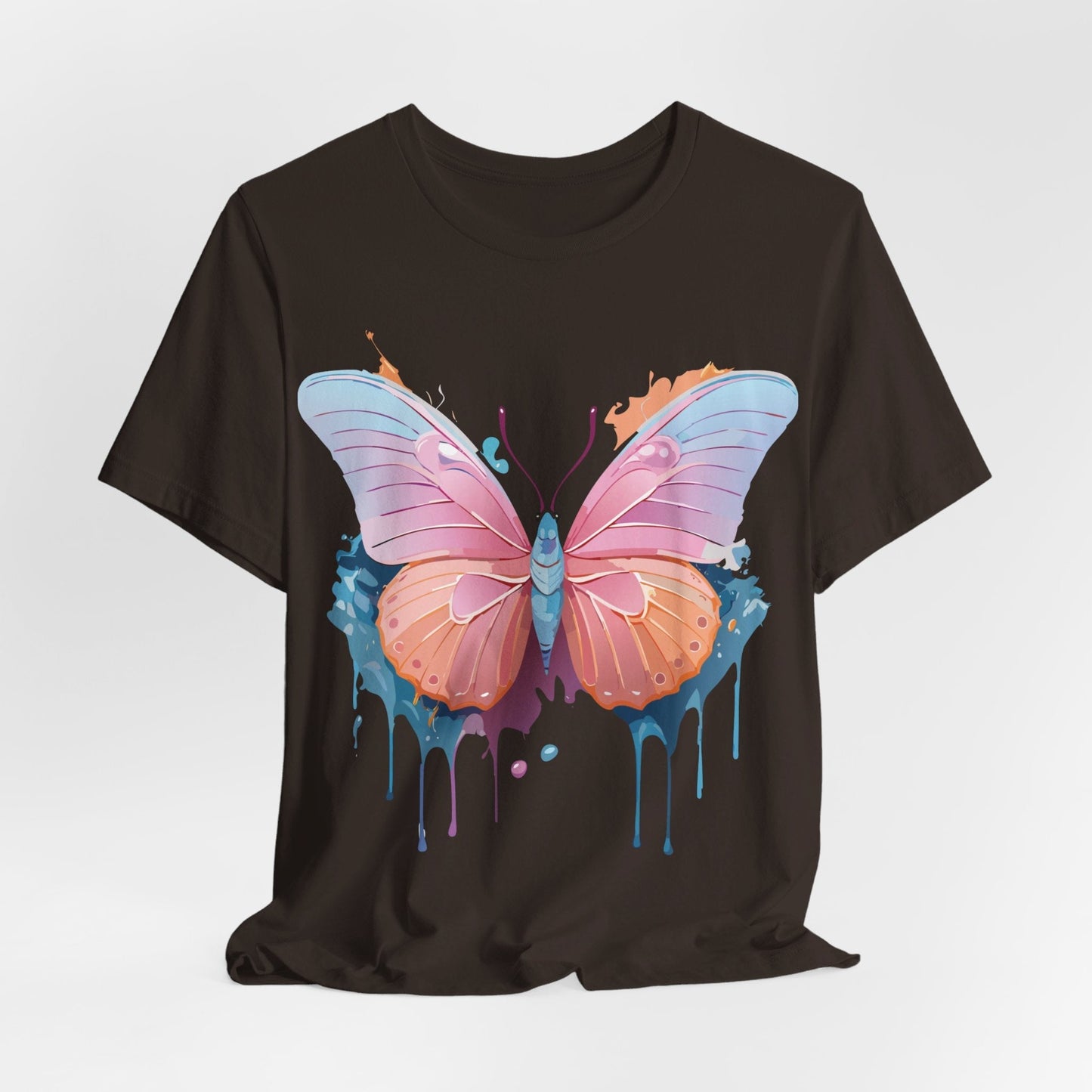 Butterfly Graphic Unisex 100 Cotton Lightweight Vintage Design Jersey Tee 88