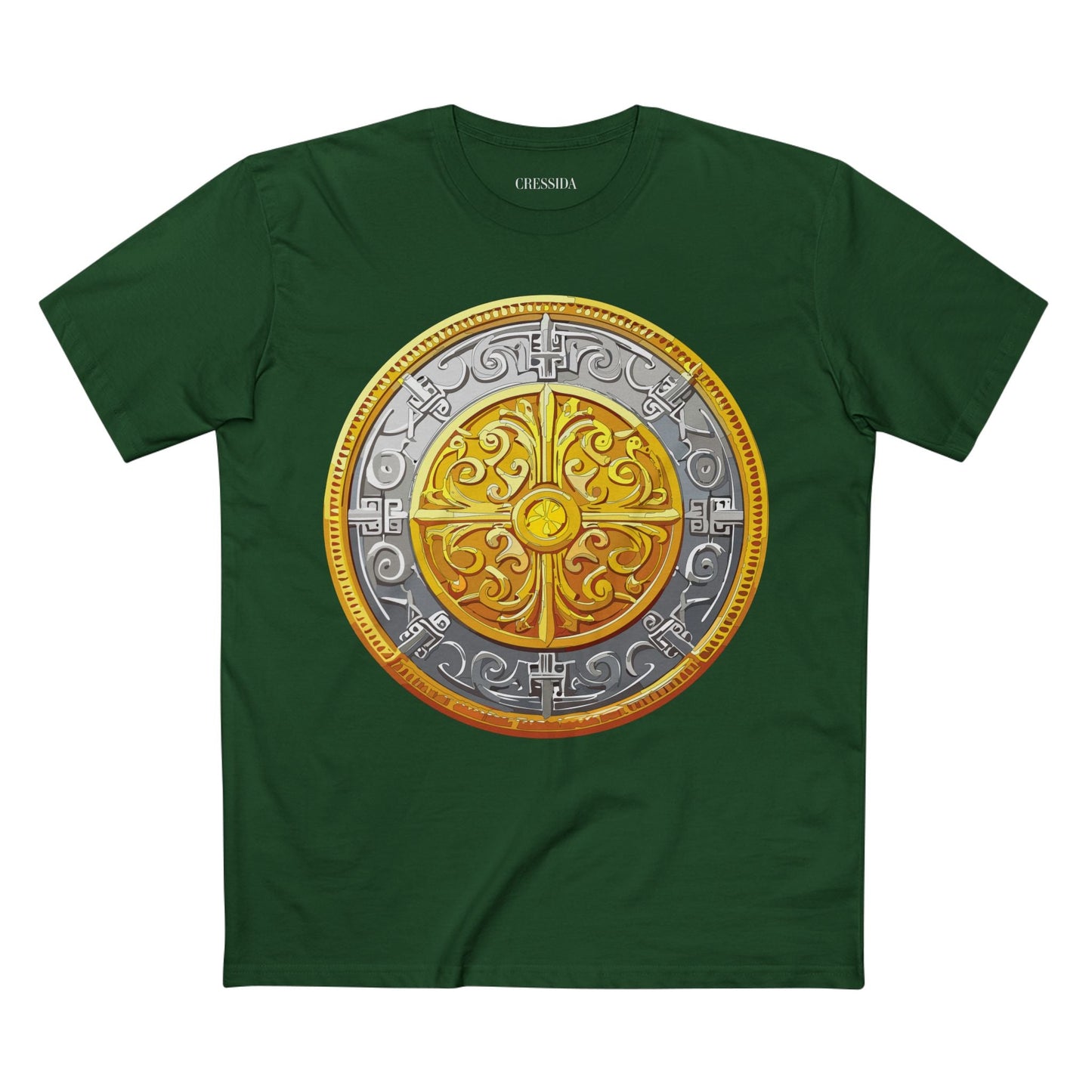Antique Gold Coin Graphic Design T-Shirt Unisex 100 Cotton With Golden Print Artwork Tee 18