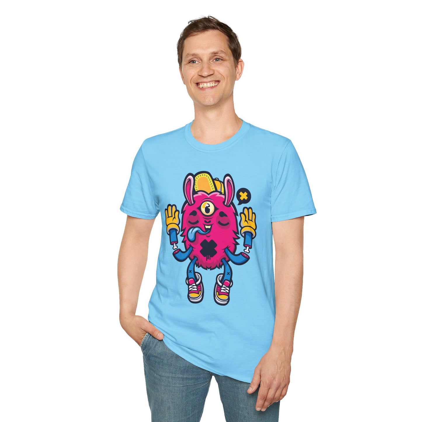 Cartoon T Shirt Animation T Shirt Funny Tee Unisex Softstyle 64000 Gildan Cotton Tee