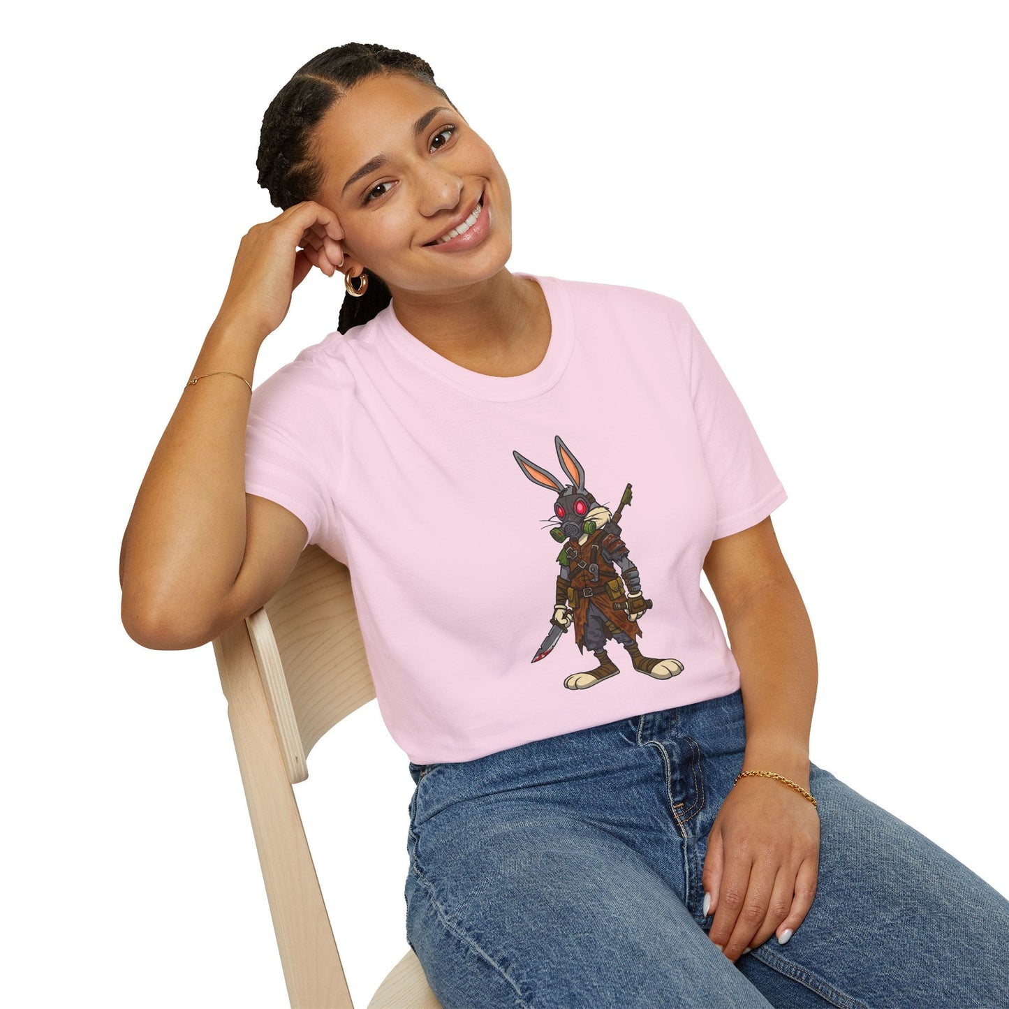 Bugs Bunny T Shirt Unisex Cartoon Tee 100 Percent Cotton Softstyle 64000 With Classic Animation Art