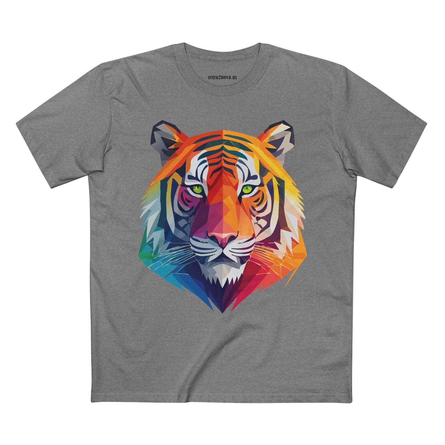 Tiger Shirt Unisex Premium Cotton Staple Tee With Original Art Design From Retro2Nova Collection For Everyday Wear