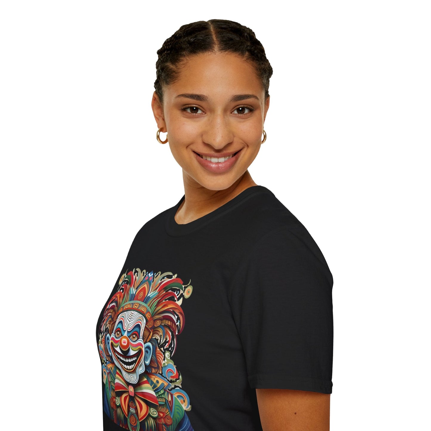 Clown Shirt Unisex Tee Funny Man Circus Shirt Scary Man Tee Gildan Softstyle 64000